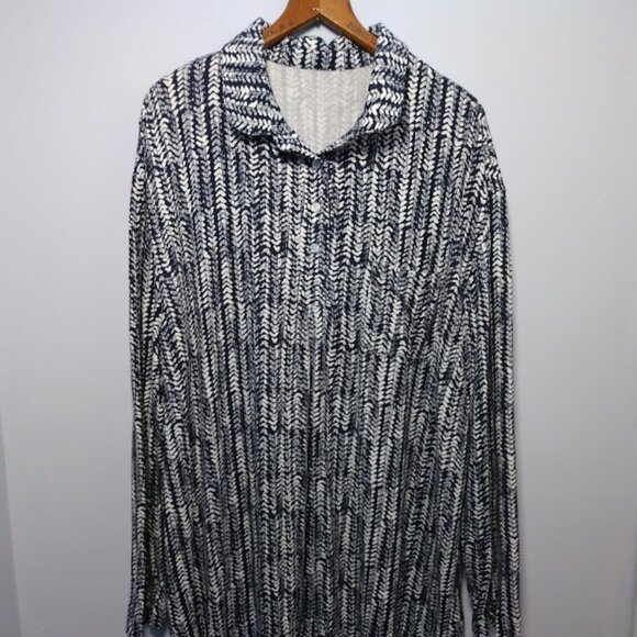 Koolaburra by UGG Size 2X Cloud Jersey Sleep Dress Nightgown Navy White Soft - Picture 1 of 9